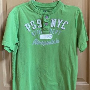 Green youth boys polo t shirt